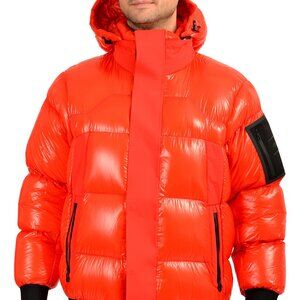 Hugo Boss "J-Ronnie" Red Down Hooded Parka Jacket US M IT 50